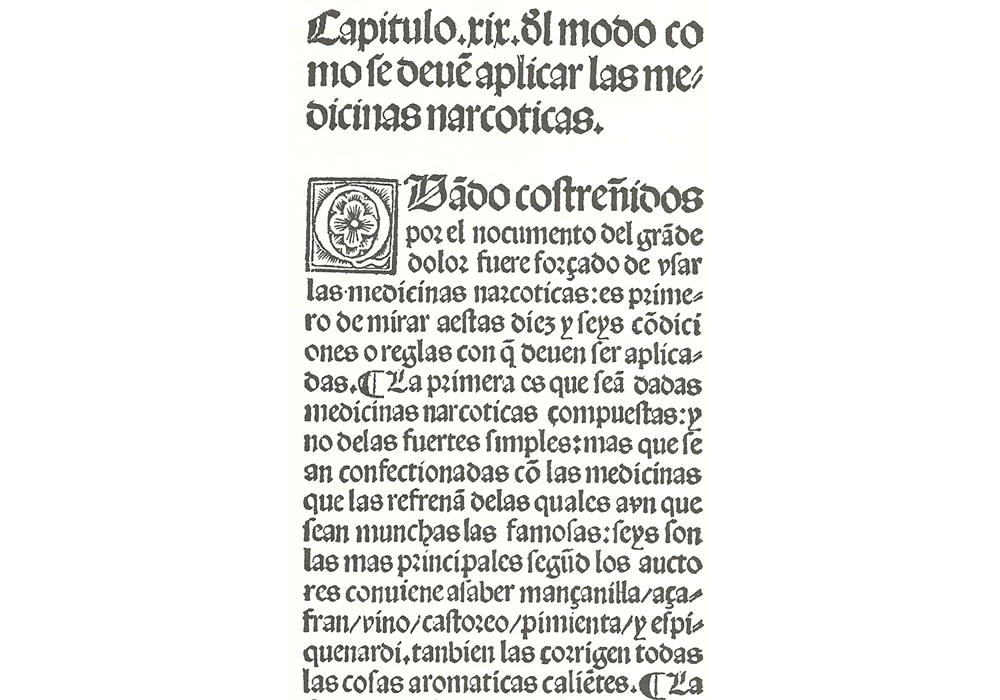 Cura piedra colico-Gutierrez-Hahembach-Incunables Libros Antiguos-libro facsimil-Vicent Garcia Editores-8 Litiasis Medicinas narcoticas.